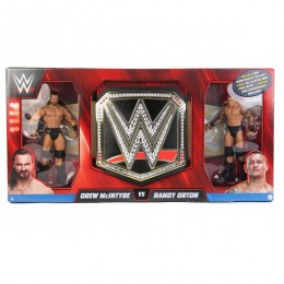 WWE Championship Bundle Playset Belt and 2 Action Figures Drew McIntyre and Randy Orton